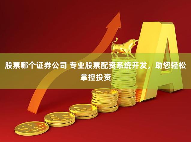 股票哪个证券公司 专业股票配资系统开发，助您轻松掌控投资
